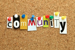 Community pinned on noticeboard